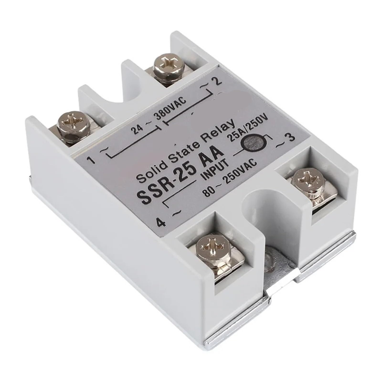 Relais de contrôle AC 80-280V SSR-25AA à commutation silencieuse
