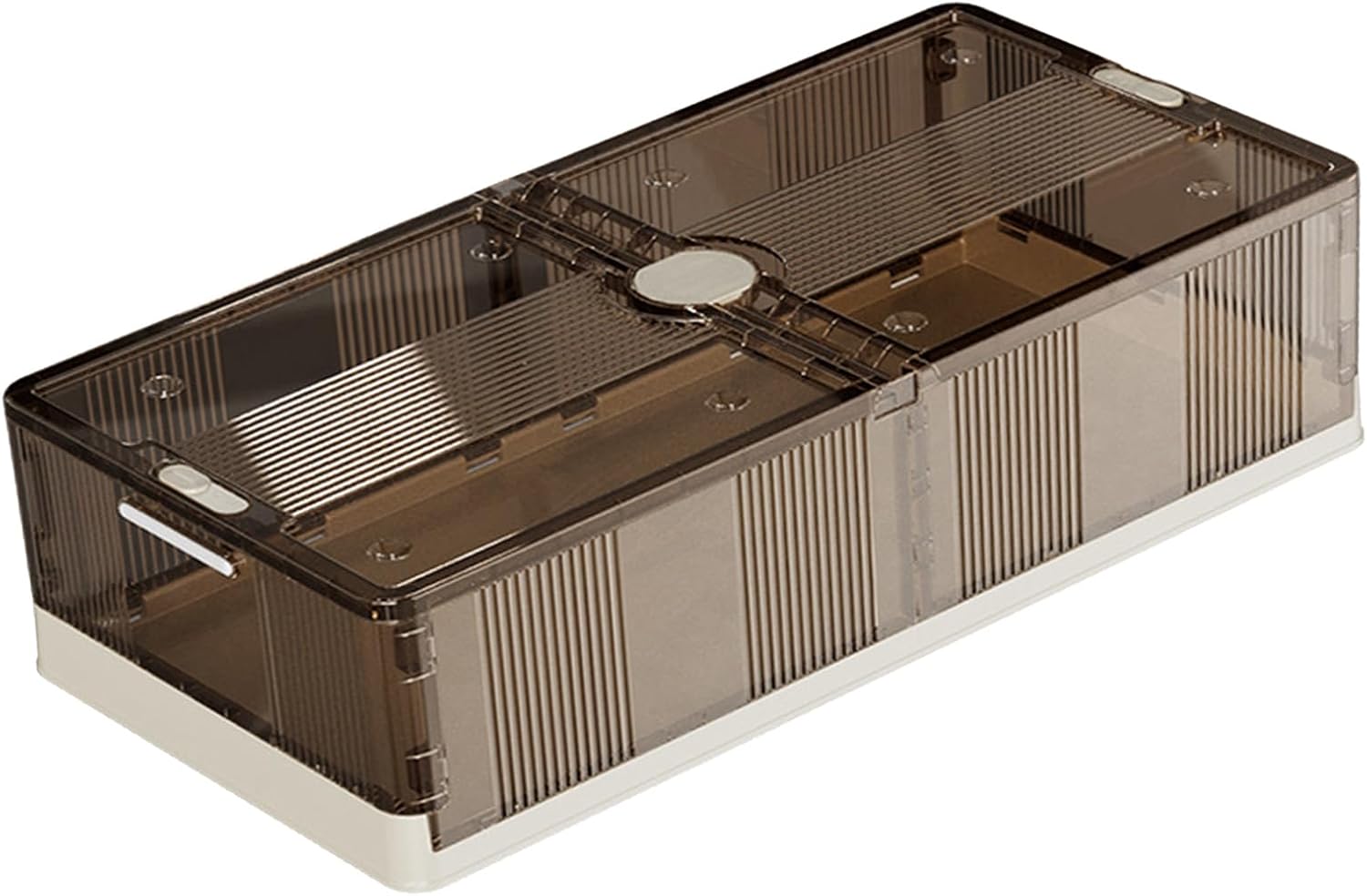 Under Bed Storage Containers, Under Bed Storage Containers Foldable Rolling Storage Bins Plastic Clothes Organizer with Wheels for Bedroom Dormitory (Short) (Medium Type)