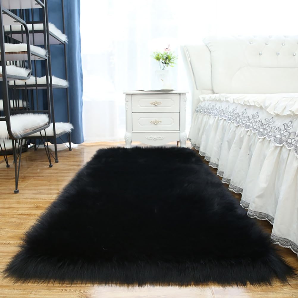 Tapis doux grand format pour chambre à coucher antidérapant et lavable 60x180