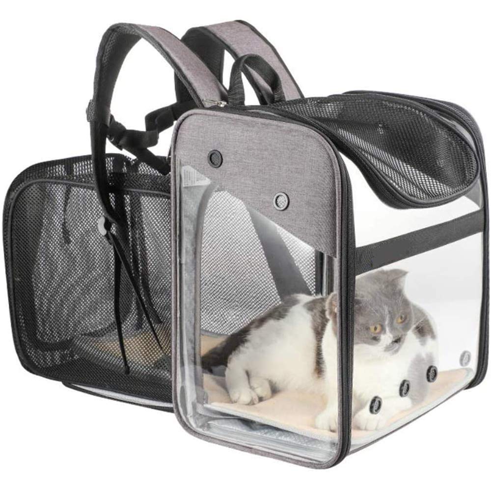 sac en PVC Transparent fournitures pour animaux de compagnie sac pour Chien sac de Chat sac à Dos plier Espace extravéhiculaire pour Chat d'un chenil Portable anybz