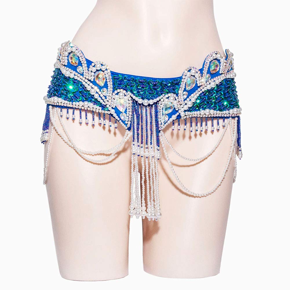 ROYAL SMEELA Cinturón Sujetador Danza del Vientre Mujer Carnaval Gitano Traje de Baile Brillar Lentejuelas Trajes Danza del Vientre Sexy Ropa Danza Vientre Vestido Bailarina del Vientre Traje carnaval