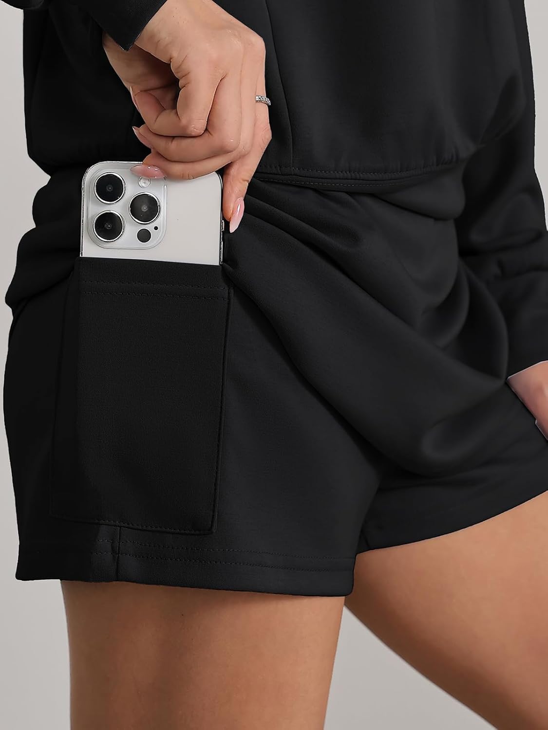 Women's 2 Piece Skirt Sets Half Zip Sweatshirt Matching Set Athletic Tennis Skorts Tracksuit Lounge Outfits - Image 6