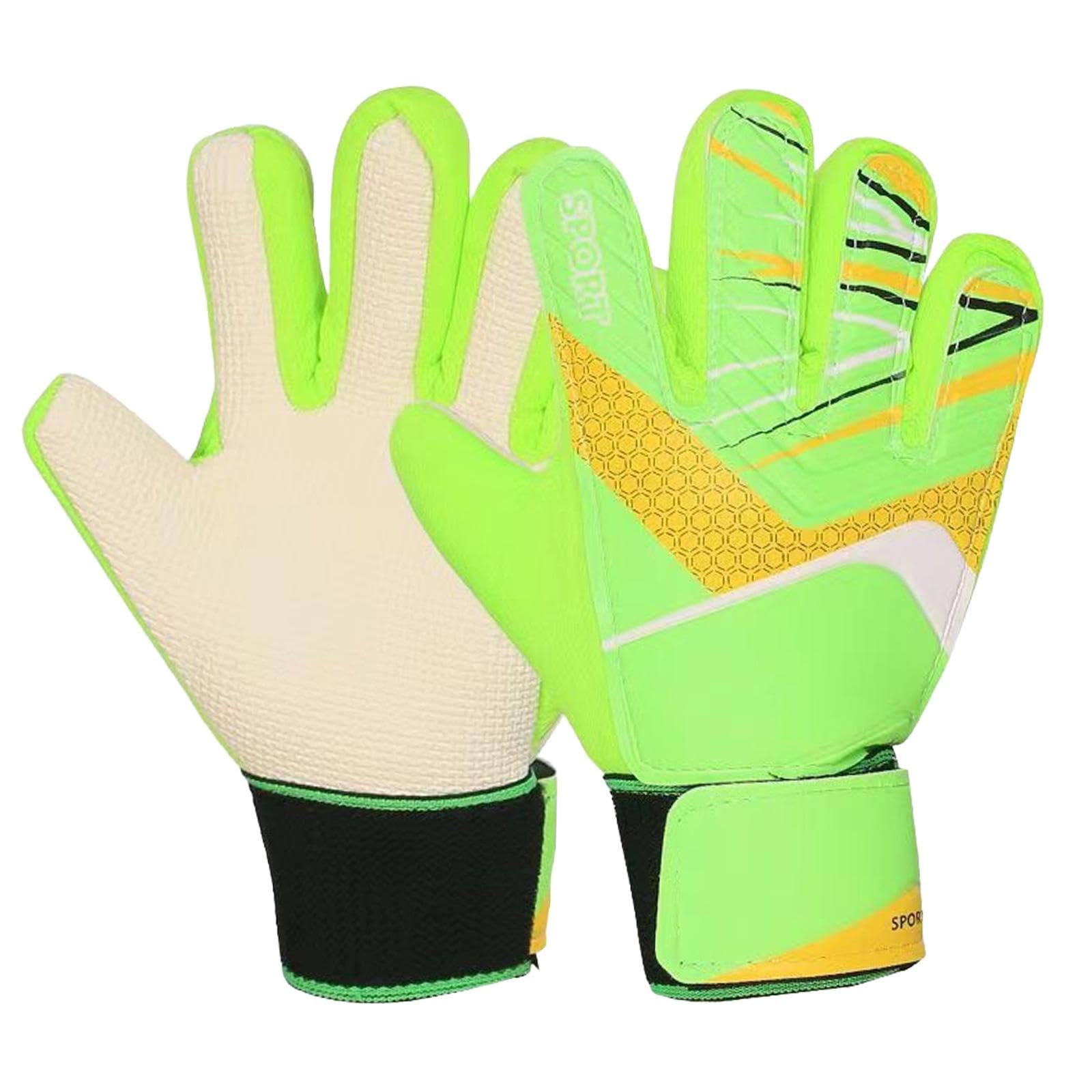 Fashion My Day Kids Football Goalkeeper Gloves Boys and Girls Sports Supplies Goalie Gloves Green-image-34