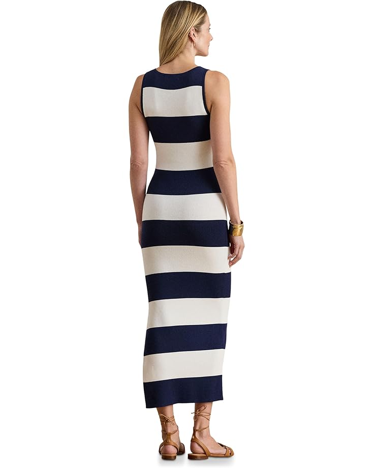 Lauren Ralph Lauren Striped Cotton-Blend Midi Tank Dress - #2 of 5