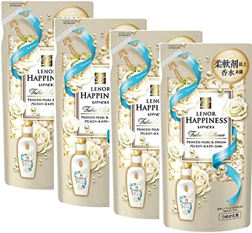Amazon レノア ハピネス 柔軟剤 プリンセスパール ドリーム 詰替用 480ml 4点セット レノア 液体柔軟剤