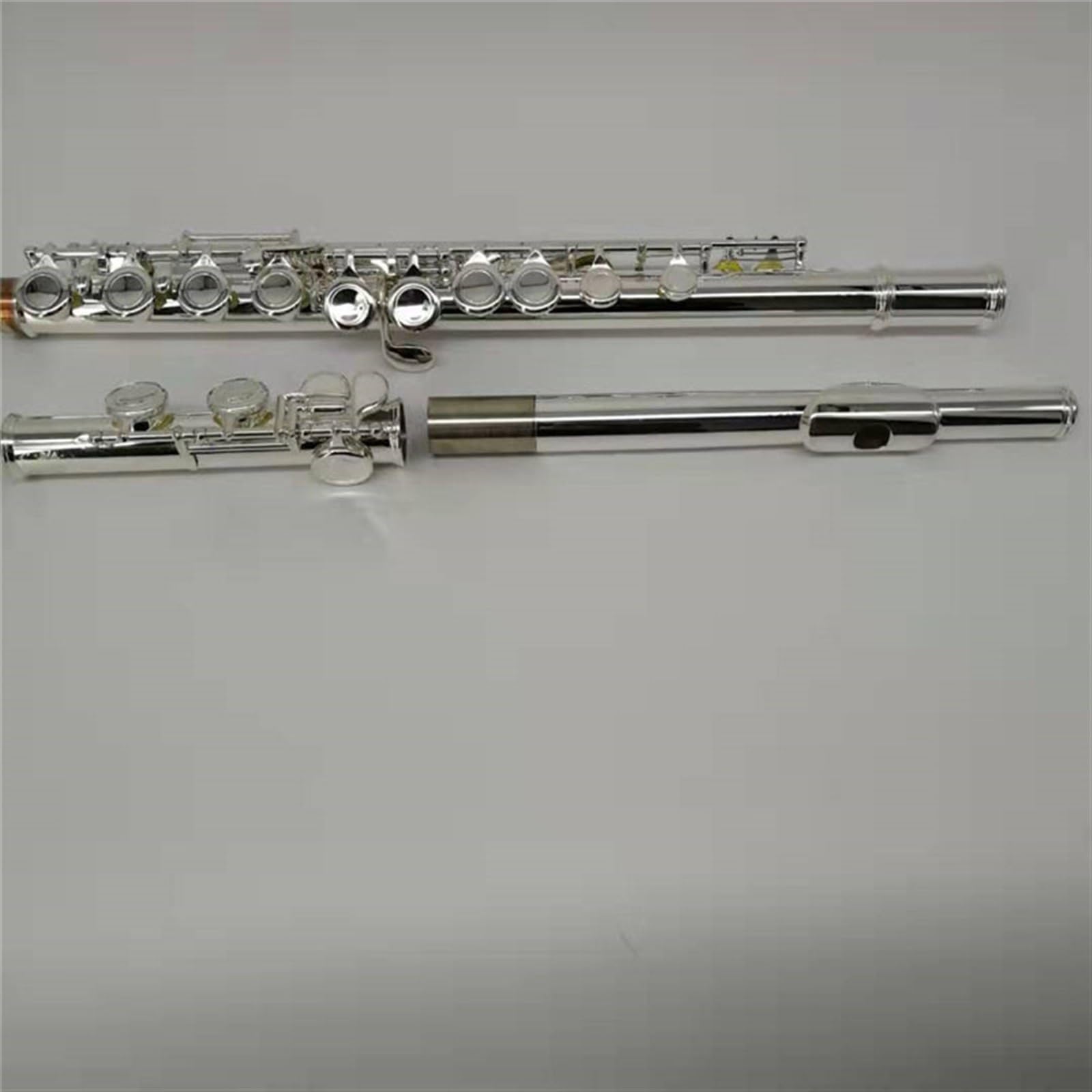 16 Flauto Traverso In Rame Bianco Con Chiave In Do Placcato In Argento A Fori Chiusi Con Chiave In Mi Flauto Diviso Livello Di Prestazioni Professionale Per Principianti