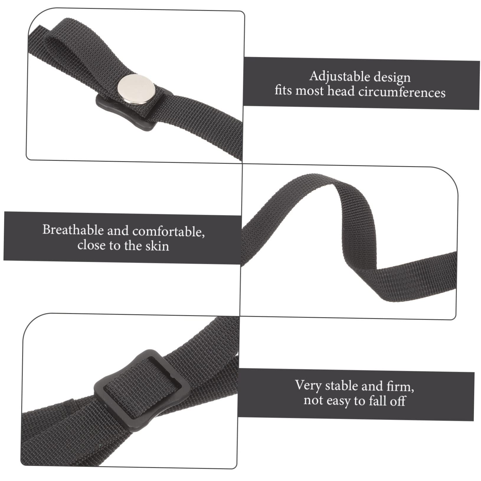 BESPORTBLE Correas De Sujeción para Casco De Hockey Correas De Sujeción para Casco De Béisbol as De Sujeción para Casco De Hockey a Elástica De Repuesto para Casco De Hockey a