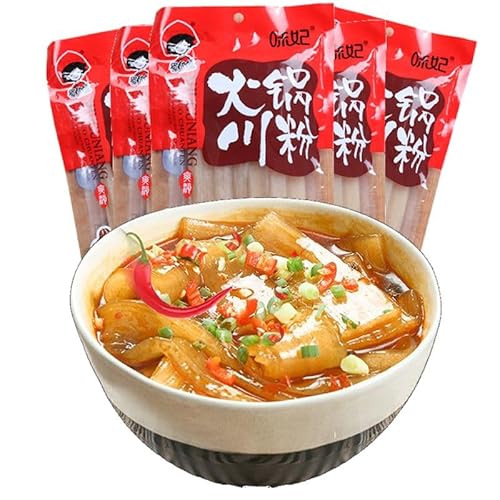 重?料理 重慶酸辣粉 重?酸辣粉248g/袋 火鍋川粉 火??粉 ?面条 紅薯粉条 辛くて酸っぱい麺 激辛春雨スープ 麻辣米粉 中国春雨 中華食材 中華料理 鍋料理 重?省名物酸辣湯麺 即席春雨 (火鍋?粉,3袋)