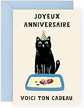 Central 23 Funny Cat Birthday Card Here Is Your Gift Cat Noir Litter Box Lovers Fur Mum Stickers