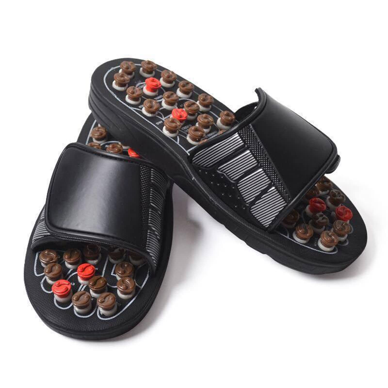Moniss Acupoint Massage Slippers Sandal Foot Massager Acupuncture Point Massage Shoes for Men Women