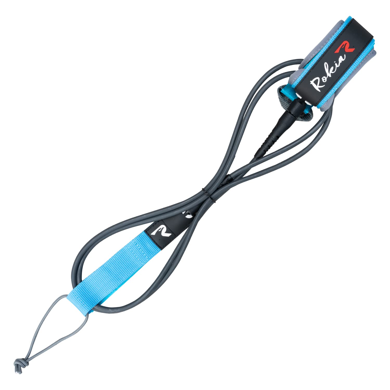 iBOARD 6mm SUP and Surfboard Leash-6 feet,PU Material Straight surf Leash,3 Layers of Premium Hook & Loop,with Double Stainless Steel Rotating Head