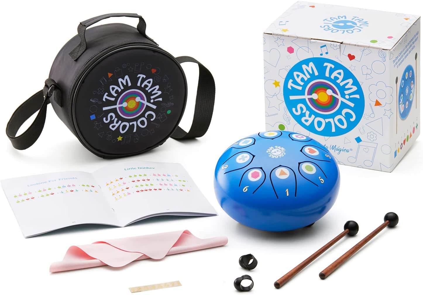 Tambor Infantil Montessori – Instrumentos Musicales Infantiles - HANDPAN de 8 notas, educativo y facil de tocar - Instrumento de Percusion - Juegos Sensoriales - Juguetes Niños 3 a 8 años