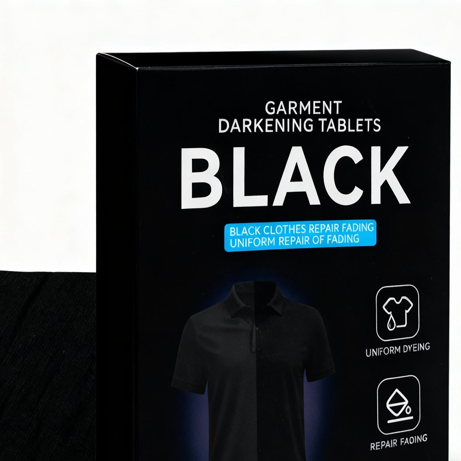 Dye for Clothing, Natural Black Laundry Supplies - 10 sztuk Tekstylnych farb do malowania tkanin | do wełnianej bawełny i jedwabiu i lnu T-shirty jeansowe buty spodnie art & Crafts Detailing Home