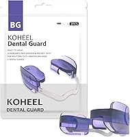 Vista 1 de KOHEEL Protector bucal para rechinar dientes, protector dental ajustable para detener el bruxismo, protector nocturno, 2 unidades (mediano)