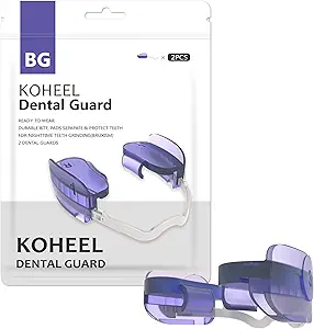 KOHEEL BG Adjustable Mouth Guard, No Boiling Night Guard, Stop Bruxism Dental Guard, 2 Count (Thick)