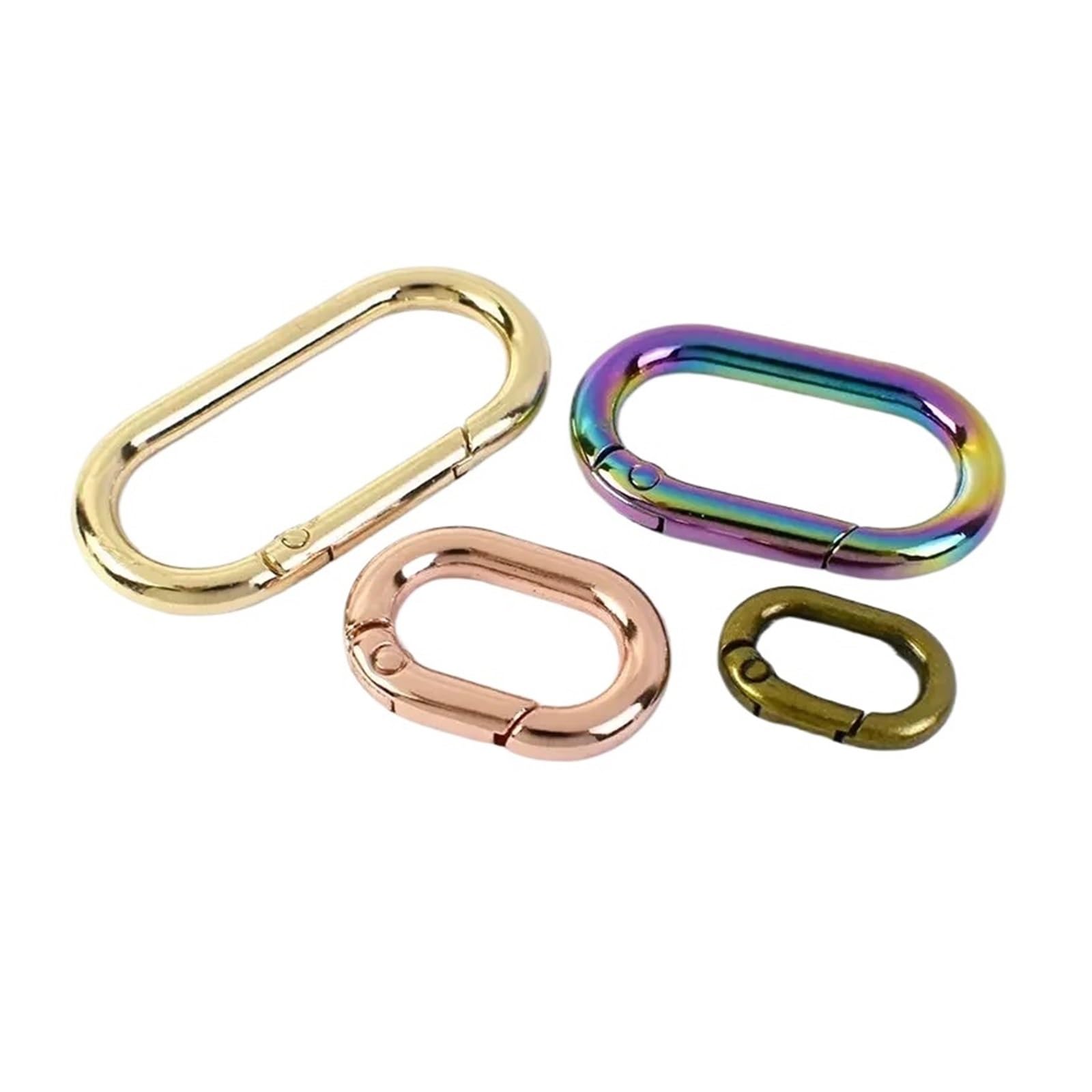 Regulowane metalowe klamry, metalowe klamry do torby, 13 40 mm metalowe klamry do paska torby otwierana klamra O-ring