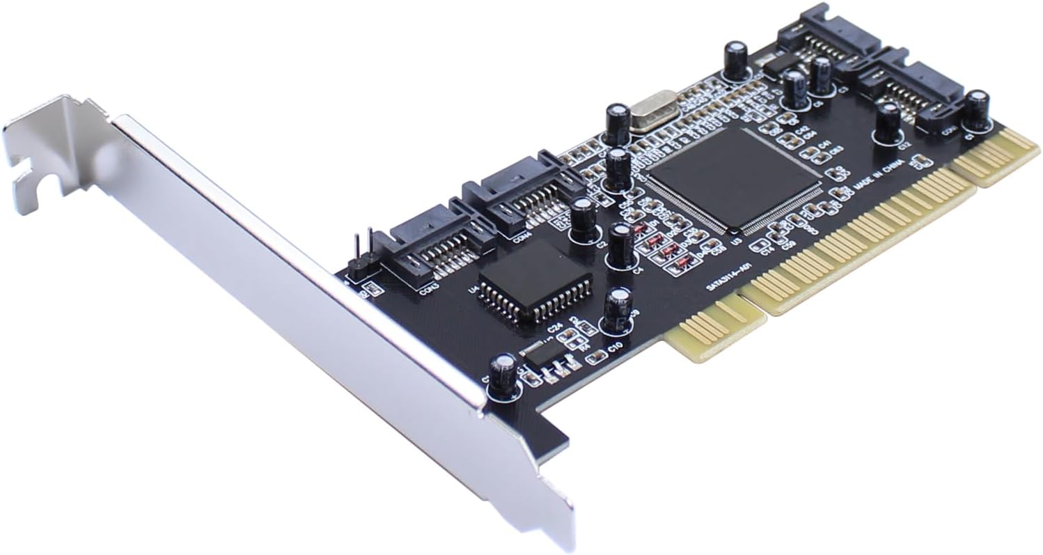 4 Ports PCI SATA Raid Controller Internal Expansion Card Adapter