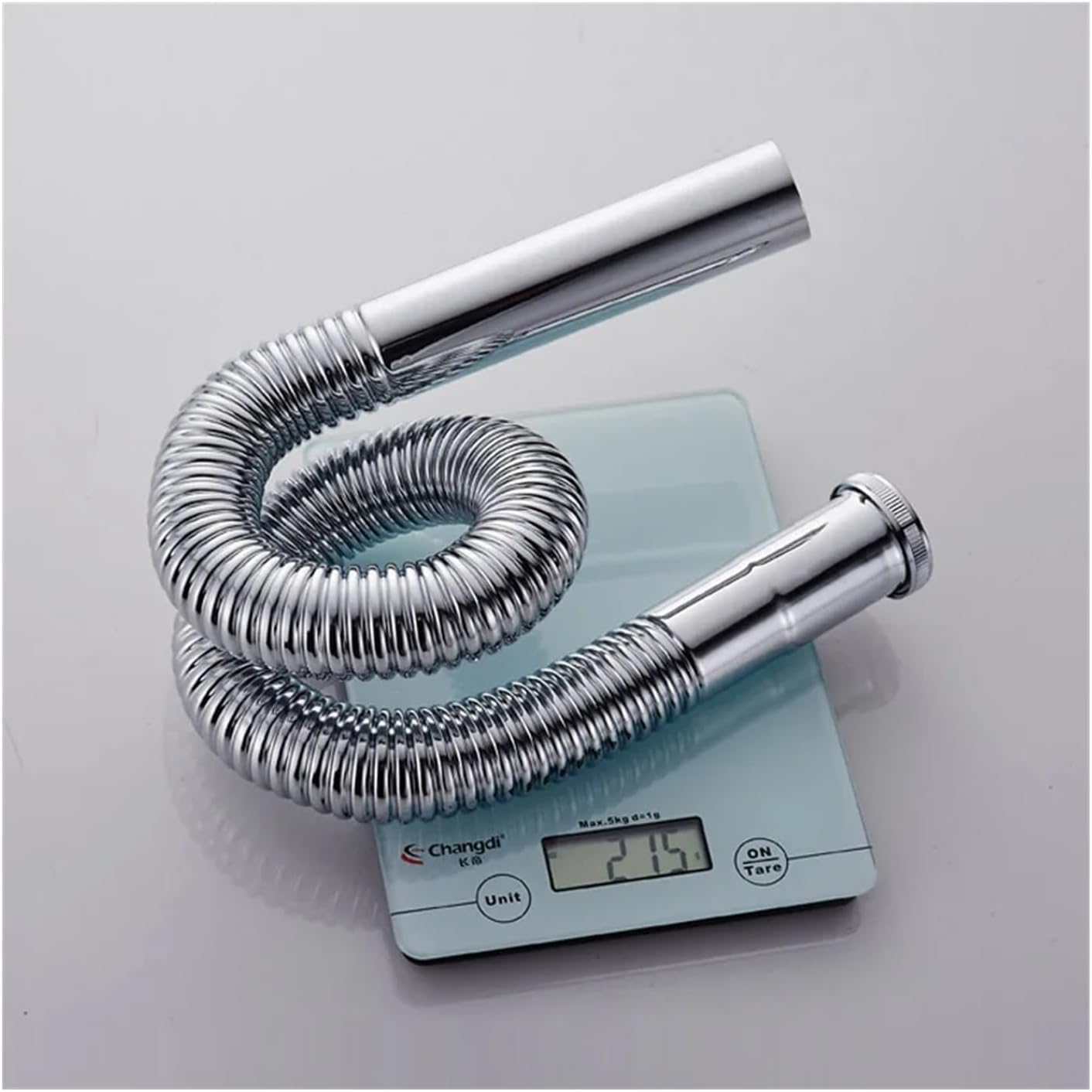 Generico Tubo di Sifone in Ottone, Scarico Flessibile, Attacco per Lavello Dn30, Accessori per Cucina E Bagno, Design Tricolore Nero E Cromo Anticato (Antique Brass)