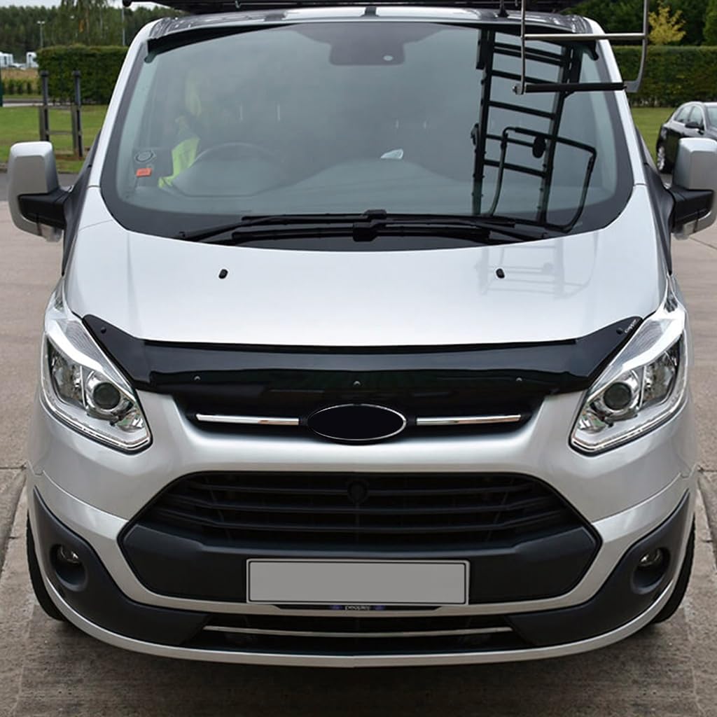 Per Ford Tourneo Custom 2012 2013 2014 2015 2016 2017 Protezione Del Cofano Anteriore Bug Shield Cappuccio Deflettore Cappuccio Pietra Scudi Piano Nero