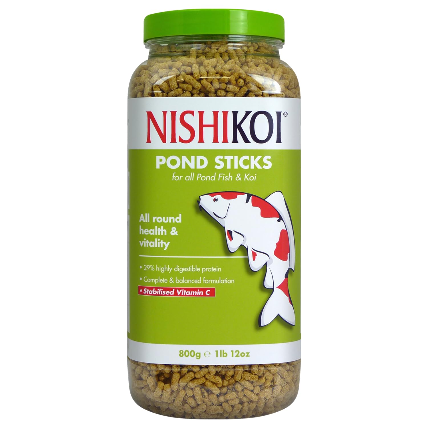 Nishikoi Pond Sticks Complete Food for Koi and Pond Fish - 800g