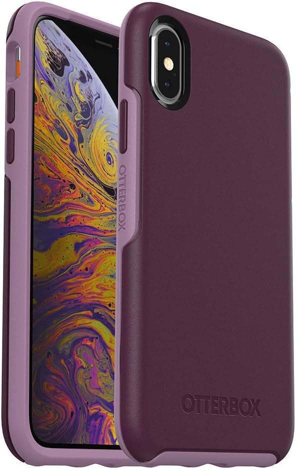 OTTERBOX SYMMETRY SERIES Case for iPhone Xs & iPhone X - Retail Packaging - TONIC VIOLET (WINTER BLOOM/LAVENDER MIST)