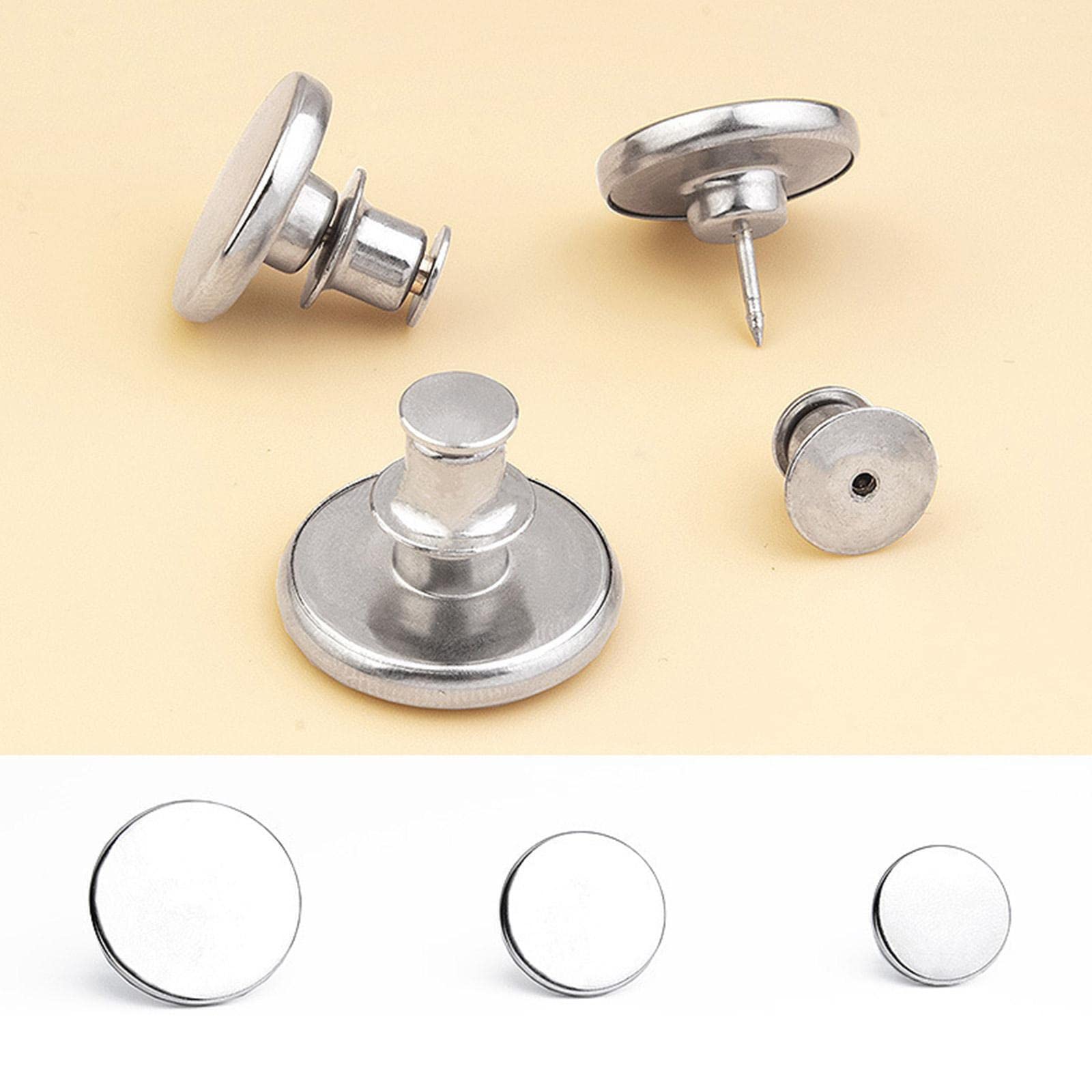 FYCAN 1 Pair Pairs Curtain Magnetic Button Nail Free Detachable Window Curtain Close Magnet Buckle Adjustment Curtain Clip Room Accessories Curtain Magnet Button for Materials Buckle Sewing 4 pcs 4