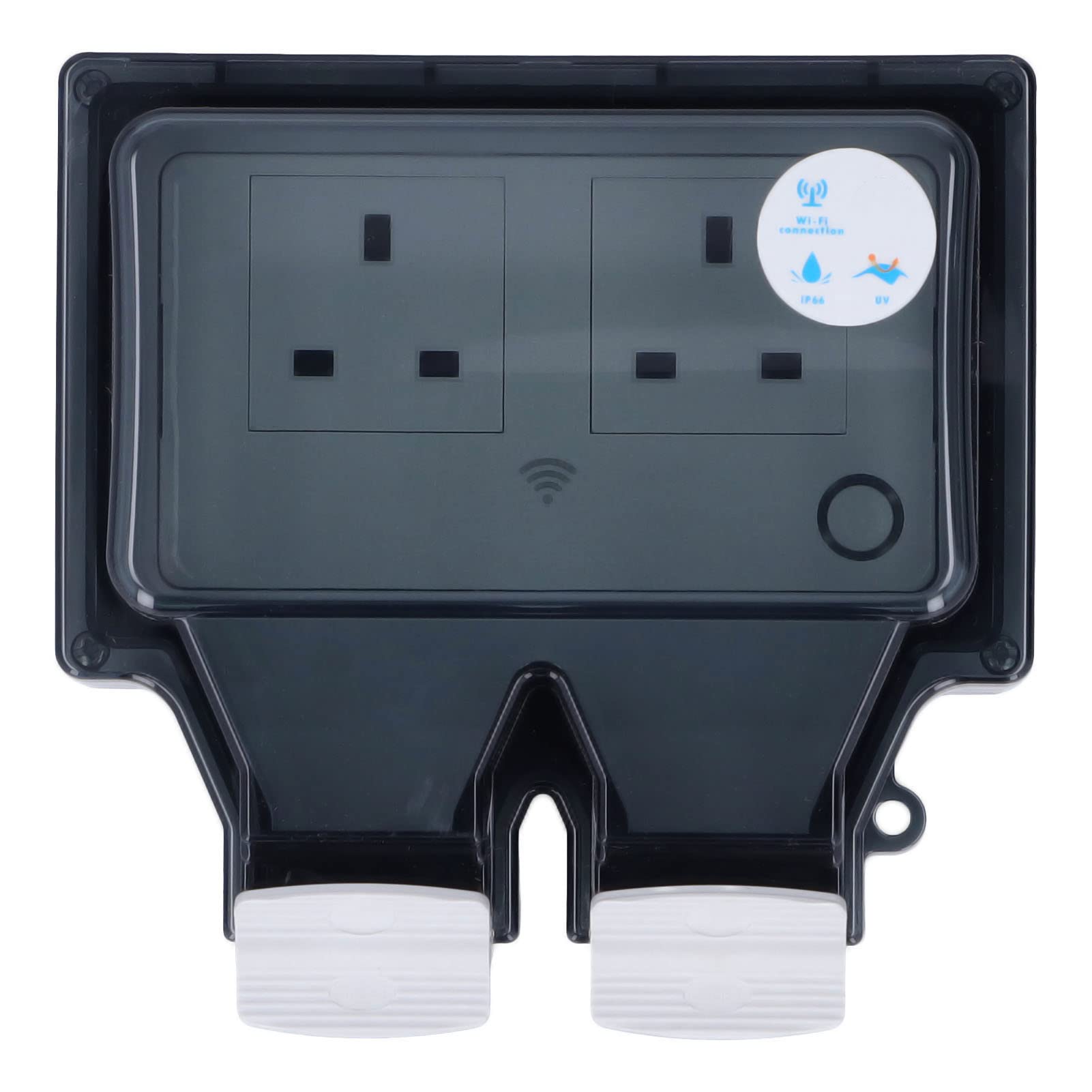 wifi outlet, timing function wifi smart socket flame retardant support voice control uk 110-250v for bathroom (snw-2s)