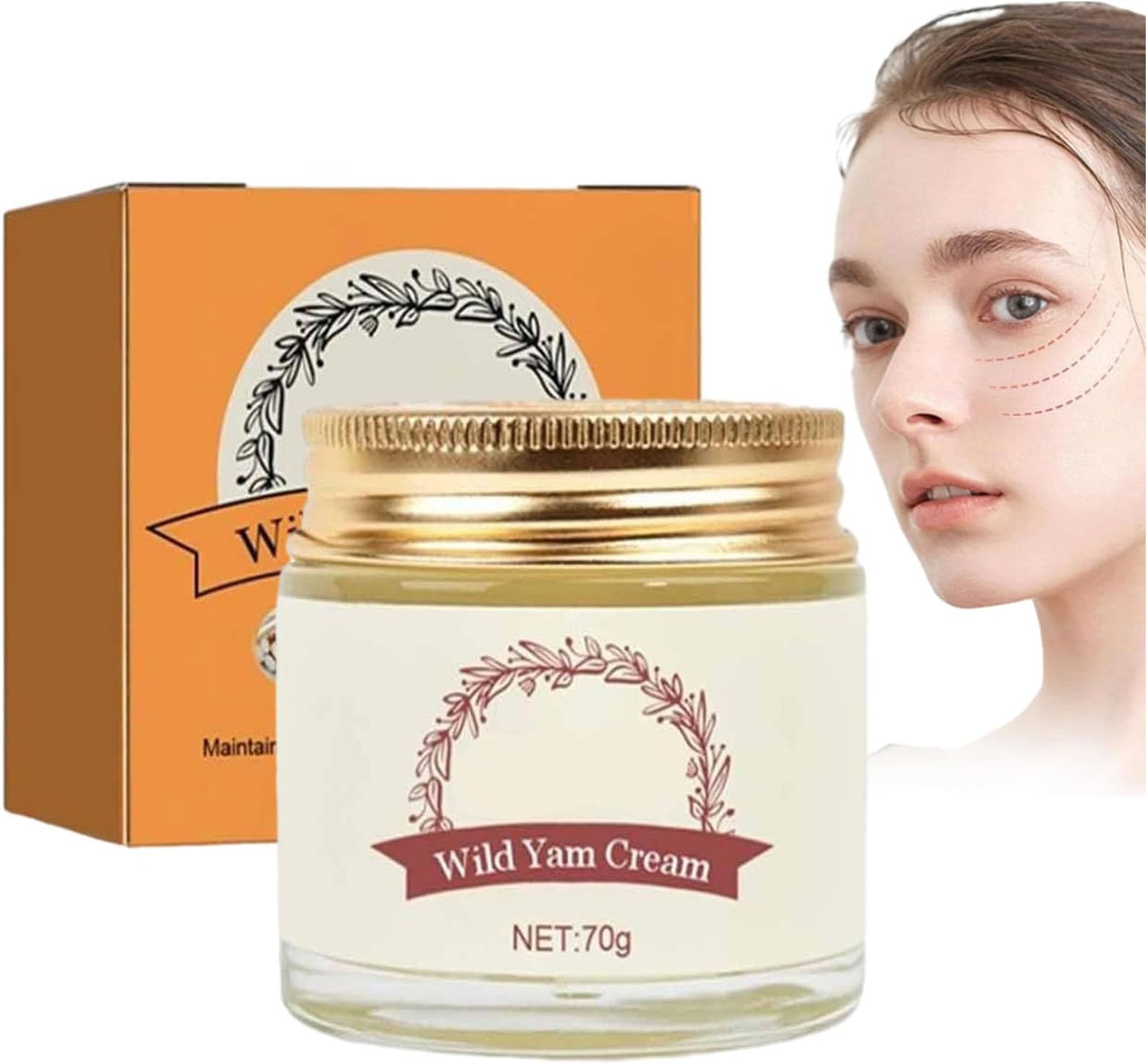 GIONAR Wild Yam Cream, Wild Yam Cream for Women, Annas Organic Wild Yam Cream, Wild Yam Cream for Hormone Balance, Wild Yam Balancing Cream, Wild Yam Root Cream for All Skin Types (1pcs)