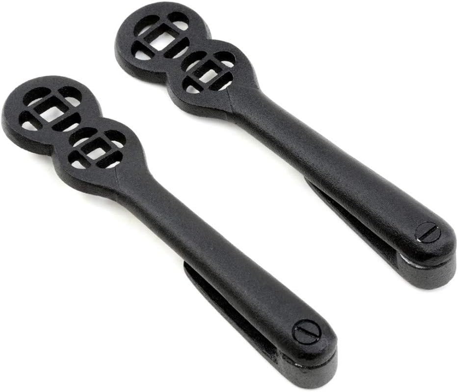 Renovators Supply Black Stair Carpet Runner Holder Clips Decorative Solid Aluminium Black Powder Coat Finish 5 Inches Long Modern Designed Carpet Rug Holder Clips with Mounting Hardware Pack of 13