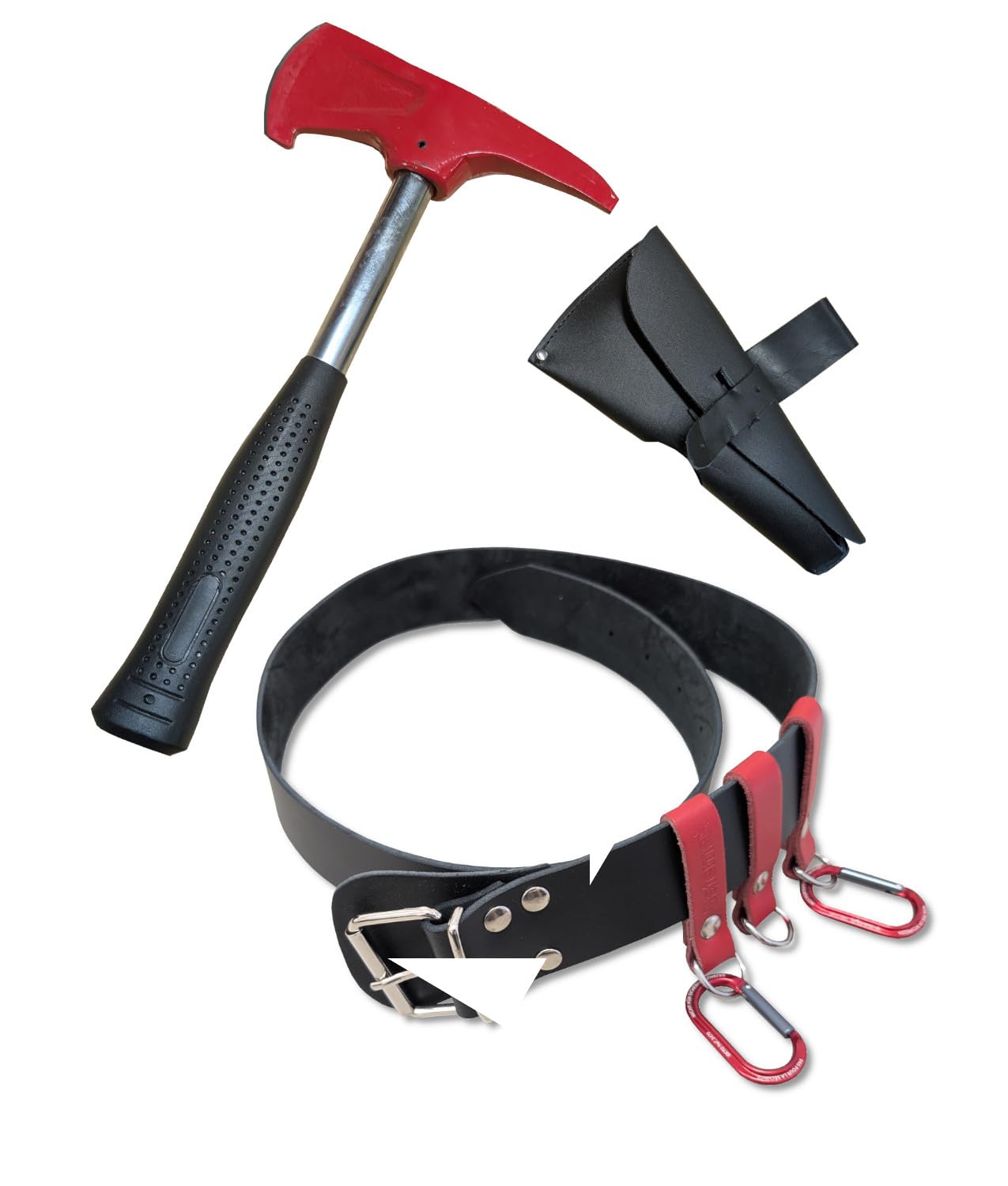 Cinturone antincendio Safemax con moschettoni lunghezza 120 cm con protezione della fibbia, disponibile con vari accessori
