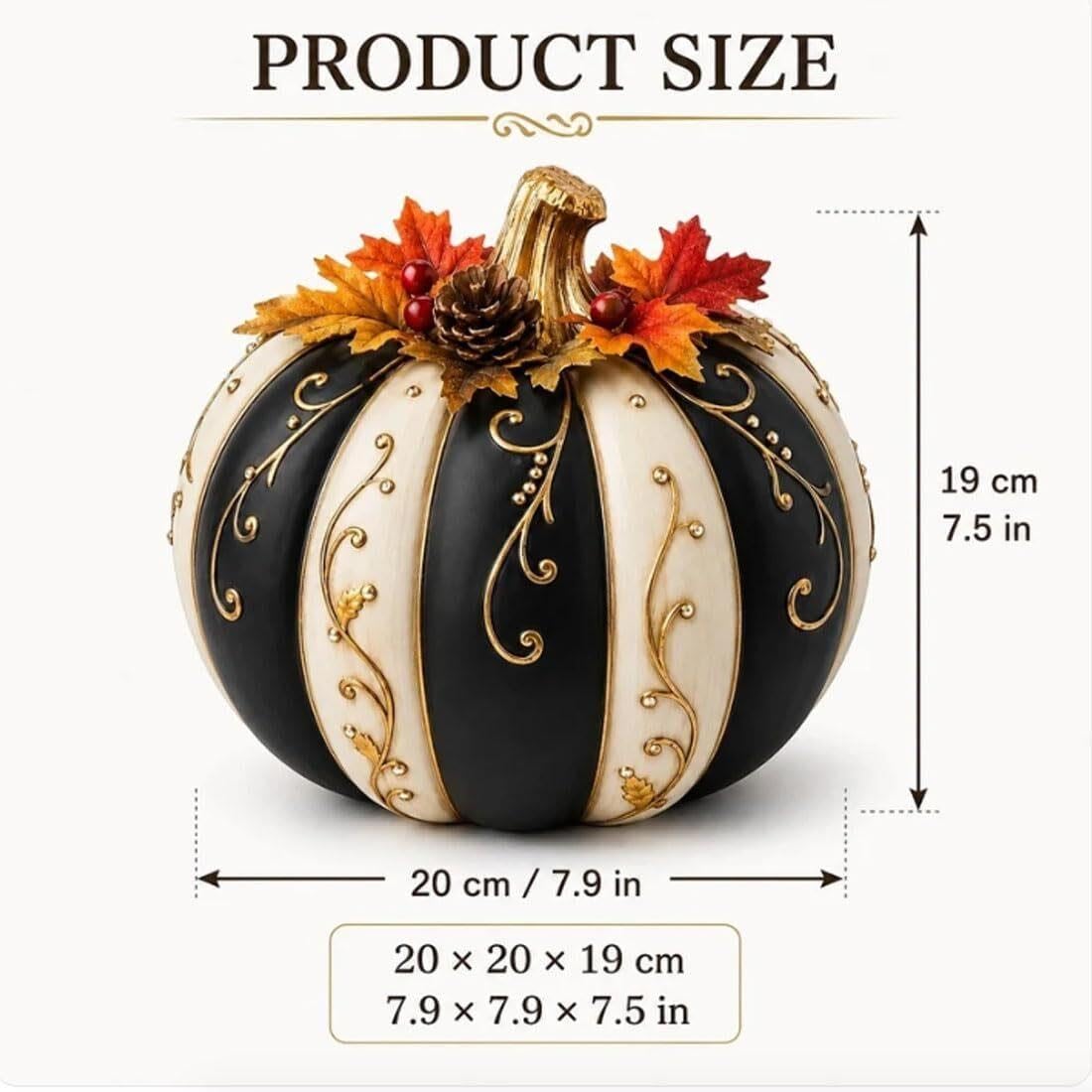 Calabaza Decorativa Grande de otoño y Halloween