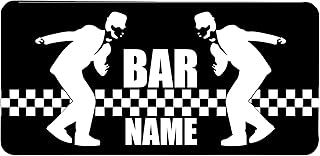 Spersonalizowana mata do baru bez obramowania SKA muzyka #2 dom blokowany pub bar piwo gumowe maty personalizowane koktajl bar stara whisky pub znak pomysł na prezent