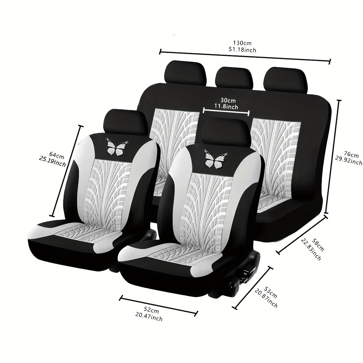 9pcs Housses de siège de Voiture,Convient pour Nissan Kicks,Protecteur de siège,2-Pink