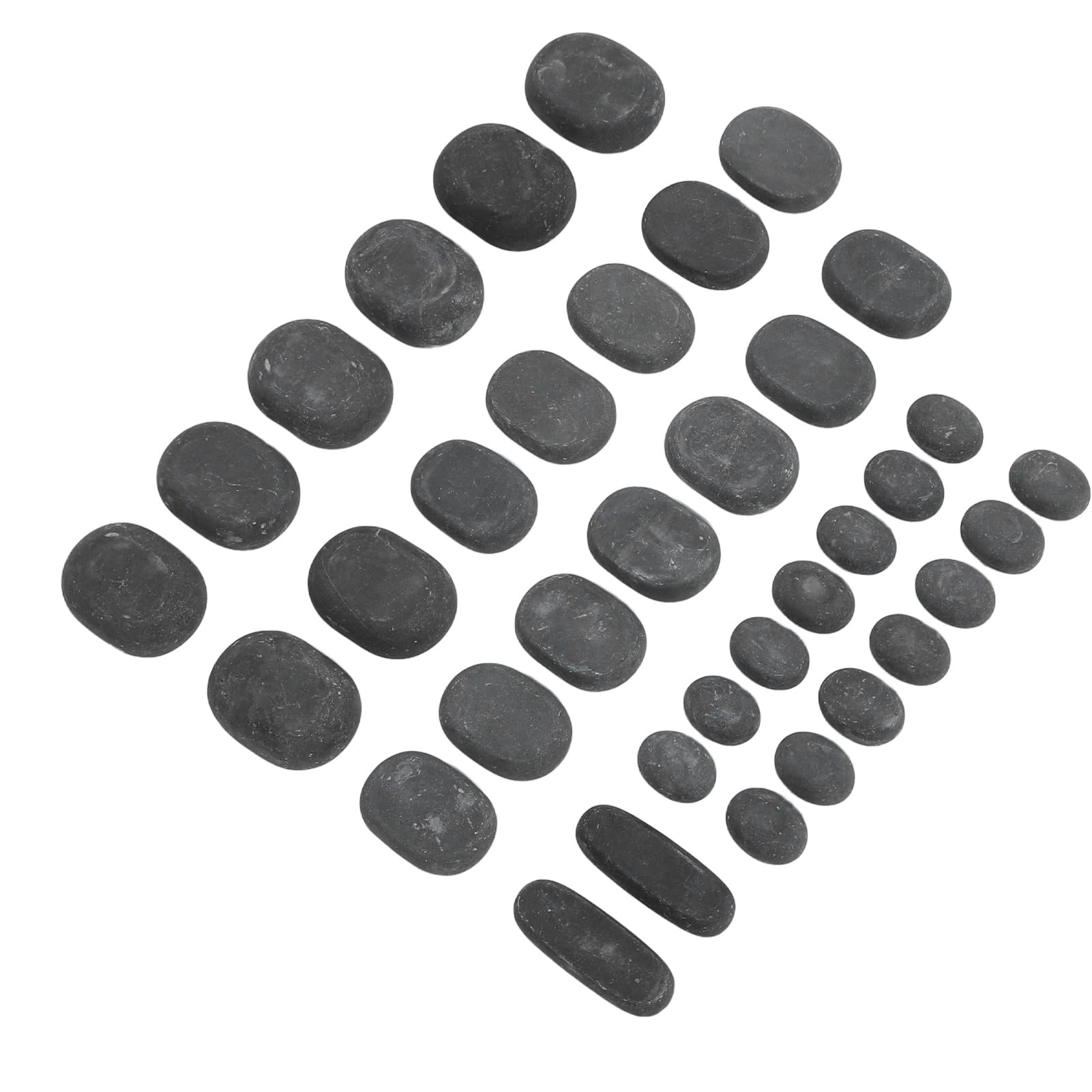 Set de Masaje con Piedras Calientes, para Relajación Corporal, 36 Piezas de Piedras de Basalto, Fácil de Usar, Retención de Calor, Masaje Terapéutico