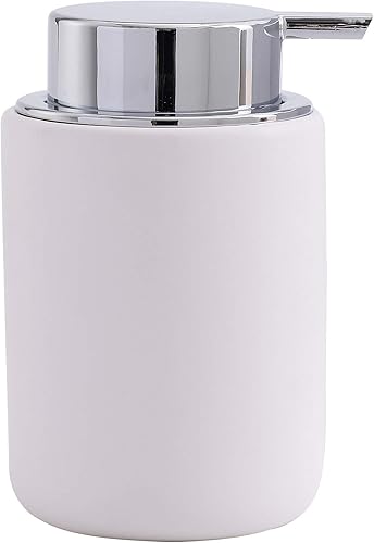 Bico Dispensador de jabón de cerámica blanca mate de 12 onzas, con bomba extraíble, ideal para jabón de cocina, jabón de baño y aceite esencial