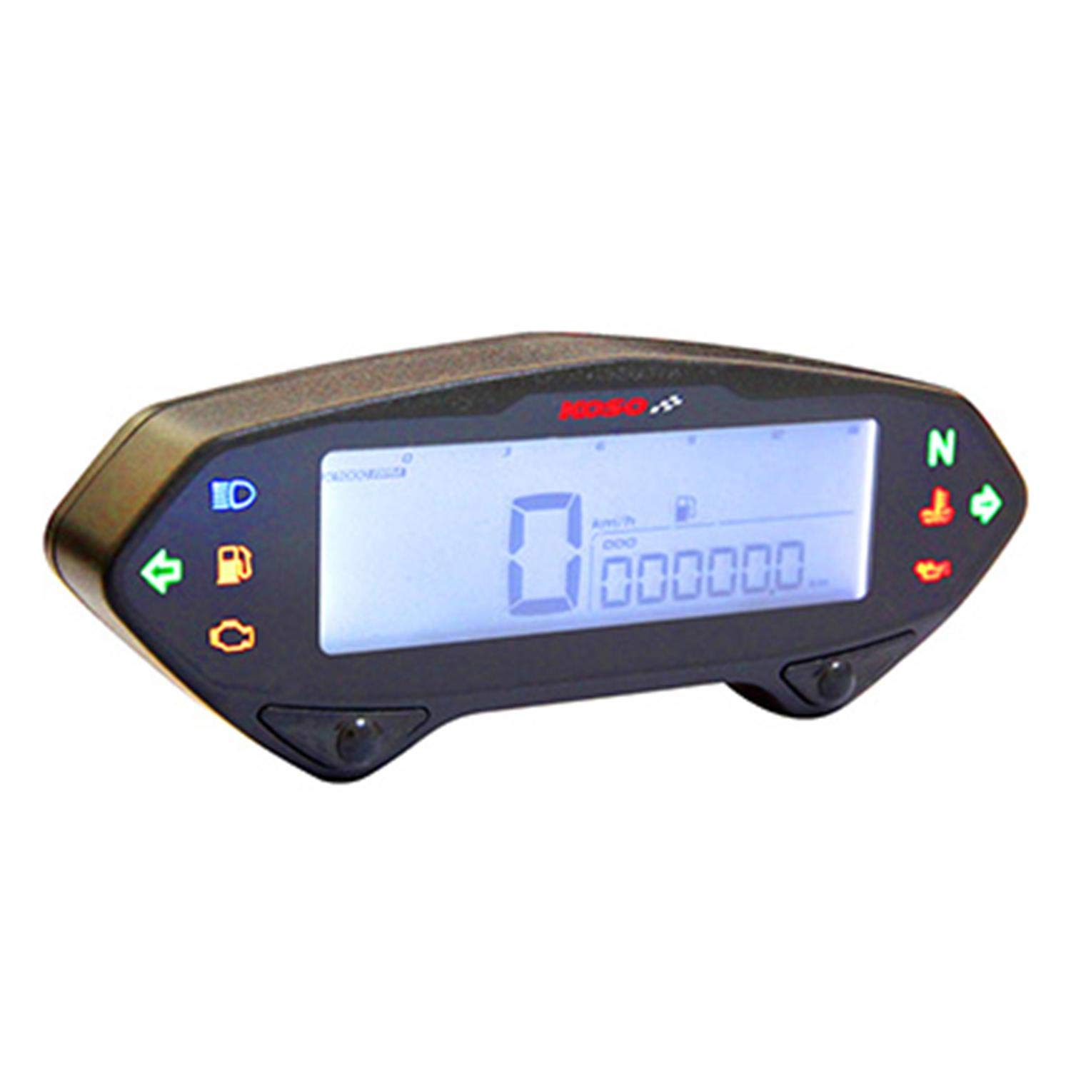 Koso Digital DB-01RN - Contador de torre con batería (velocidad, disponibilidad, resistencia del motor y gasolina)