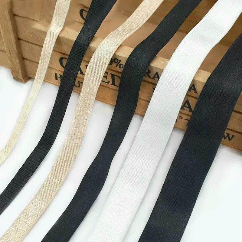 Elastyczna taśma nylonowa, Nylon Sewing Elastic Band 6-30mm 10/20/50M Multicolor For Underwear Bra Shoulder Strap DIY(Black01 30mm,20Meters)