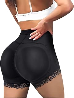 Women Butter Lifter Padded Shapwear Seamless Underwear Hip Enhancer Tummy Control Lace Panties Body Shaper Boyshort