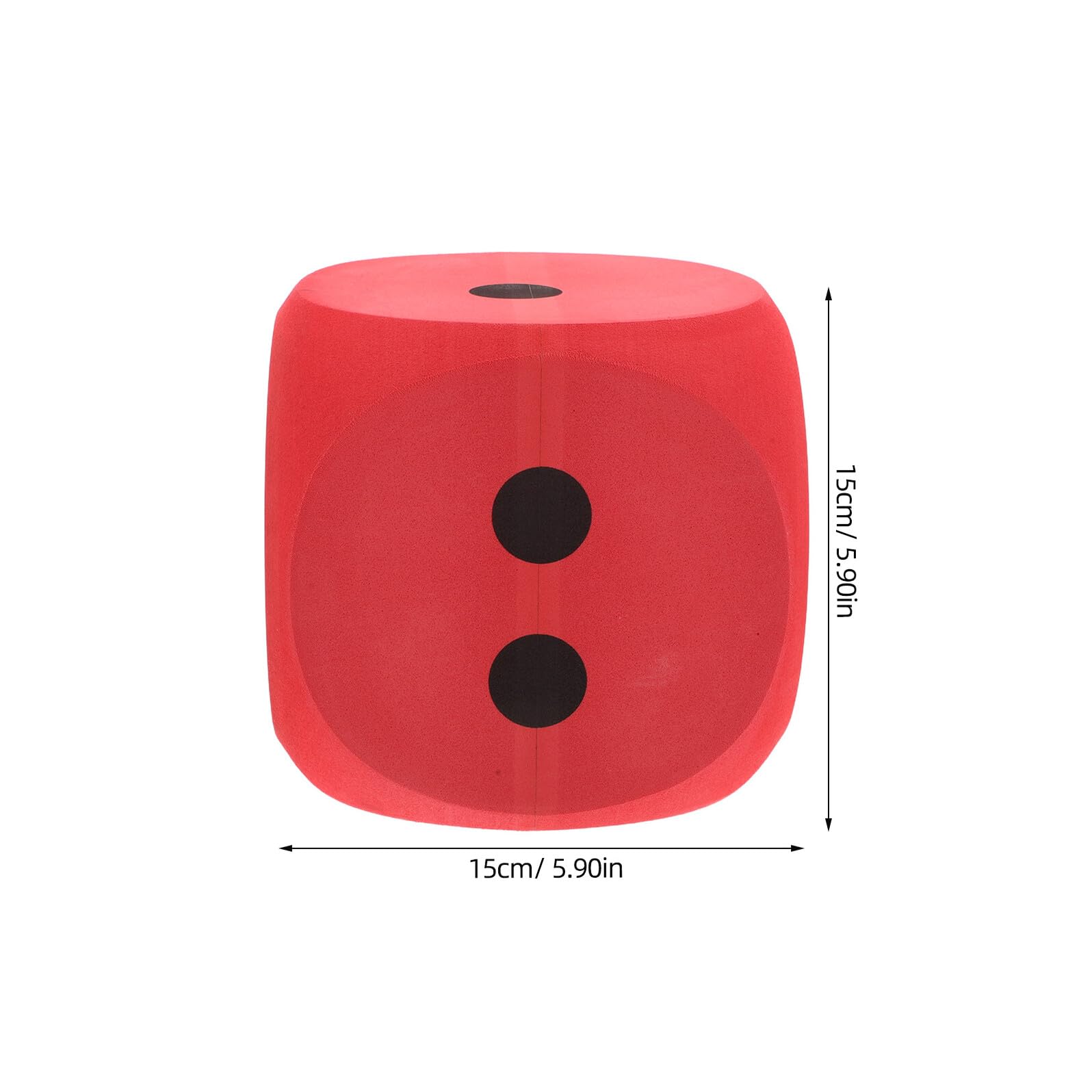 Dados de Espuma Eva de 15cm, Grandes, Rojos, para Niños