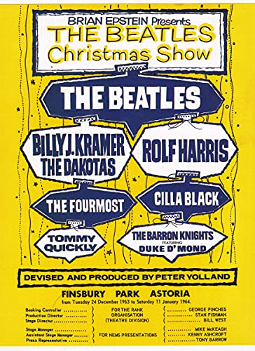 The Beatles 1963 Christmas Show – Mini poster/livre à clipser - Les Beatles, Paul McCartney, John Lennon, RIngo Starr, George Harrison The Beatles 1963 Christmas Show – Mini poster/livre à clipser