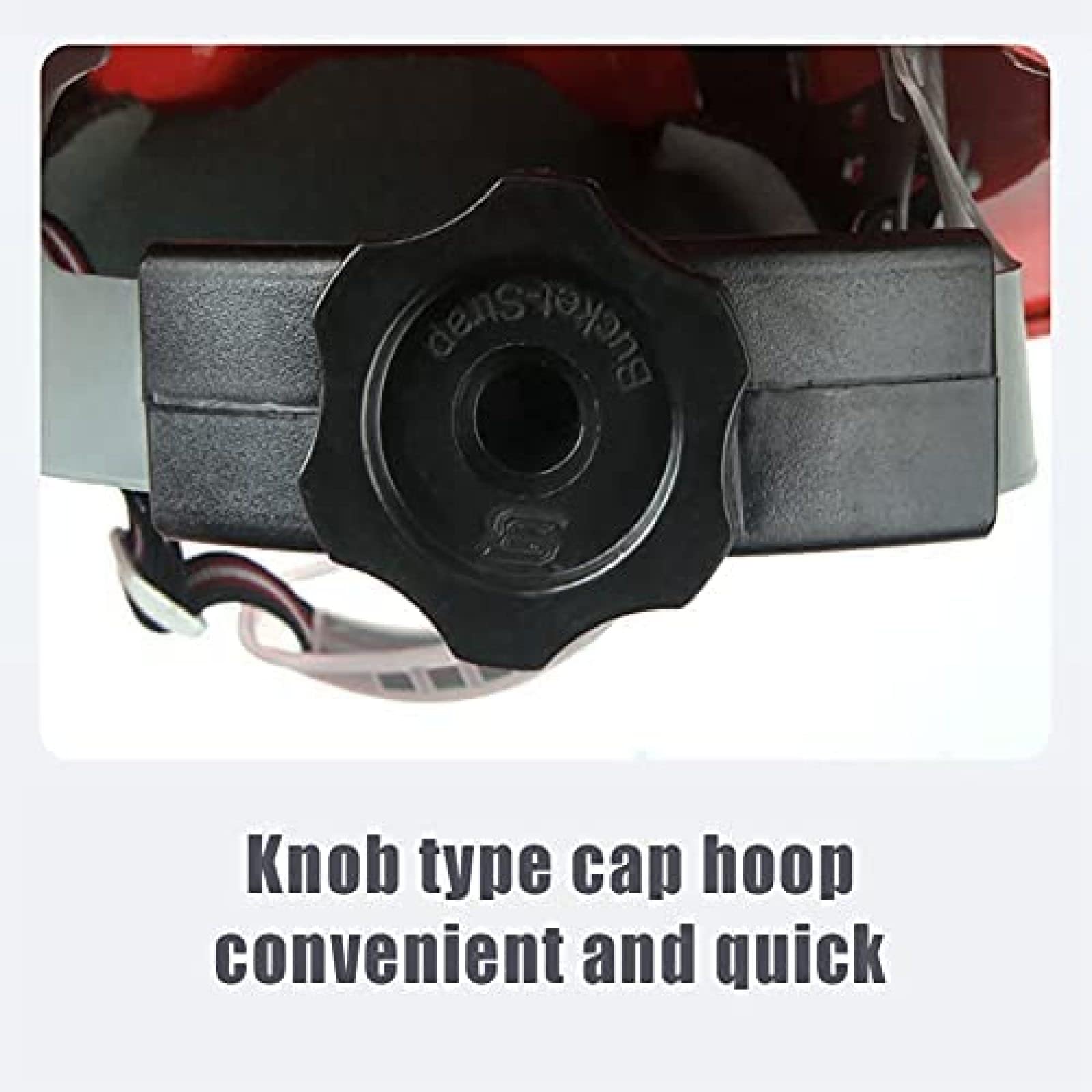 Casco de Seguridad Industrial, Casco de Trabajo ventilado para el Sitio de construcción, Casco de construcción con Correa de 4 Puntos Casco de construcción, Regular, Rojo