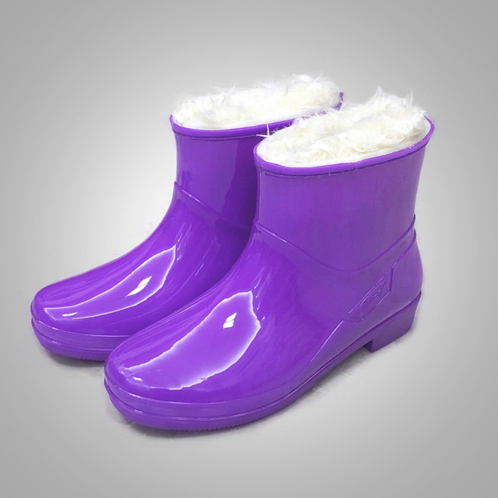 Botas de goma forradas para mujer, botas de lluvia, botas de goma, botas de lluvia, antideslizantes, botas de jardín, botines de lluvia, botines impermeables