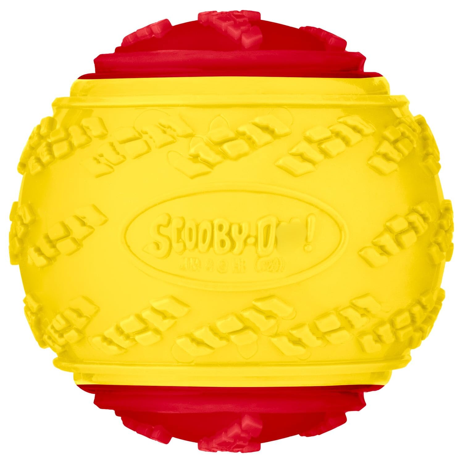 TIGHUP Scoby Doo Ball - Yellow & Red - Have Some Fun With Your Dog With This Ball - the Durable and Textured Toy is Perfect for Playing