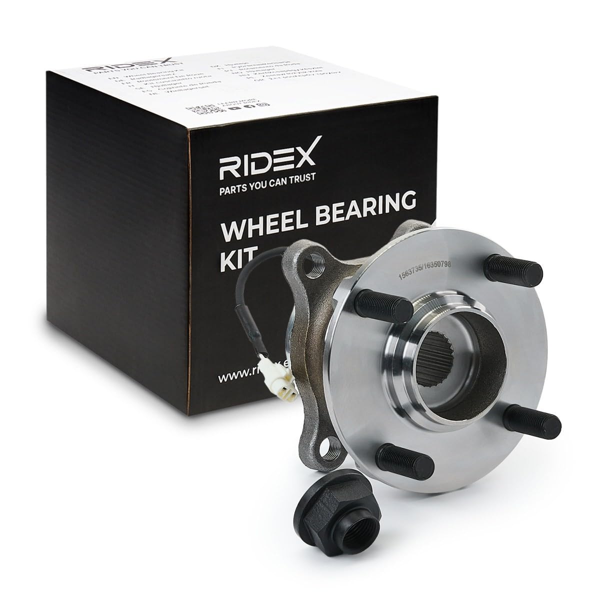 RIDEX 654W1241 Juego de cojinete de rueda Trasero Rodamiento integrado en buje de rueda Compatible con SUZUKI SWIFT IV FZ, NZ