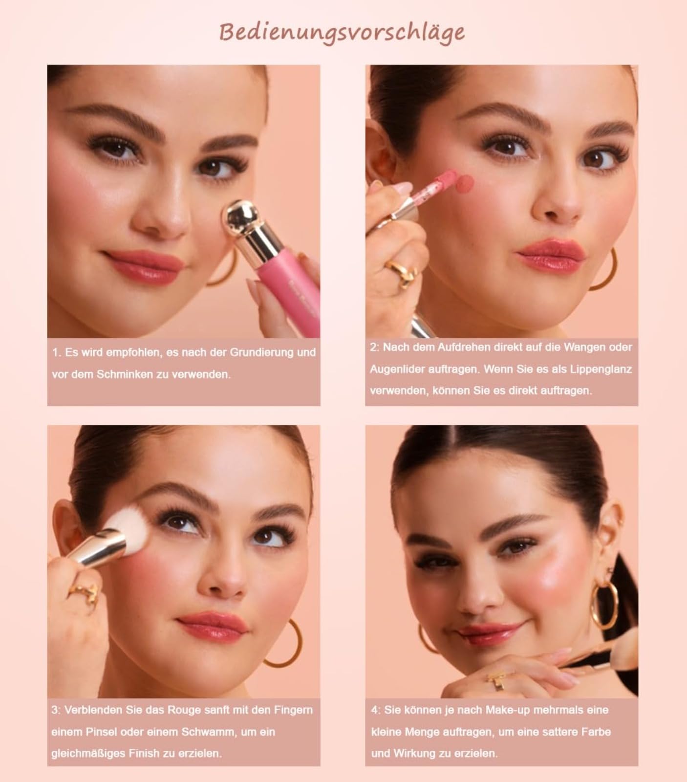 Rare Beauty Long Lasting Dewy & Matte Blushes, Langanhaltendes Rouge für das tägliche Make-up (Hope)