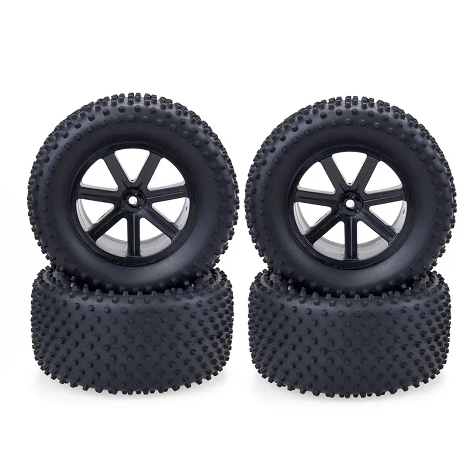 Compatible con HSP 1/10 RC Car Off Road para Desert Truck 4 Piezas 110 MM RC Neumáticos De Goma De Plástico Llanta Ruedas Neumáticos 12 Mm para Cubo Hex Neumáticos RC