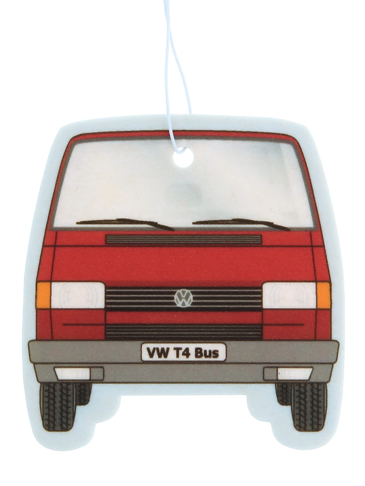 BRISA VW Collection - Volkswagen Air Freshener, Room Freshener, Deodorizer for Cars T4 Bus Campervan Motif (Bus Front/Vanilla/Red)