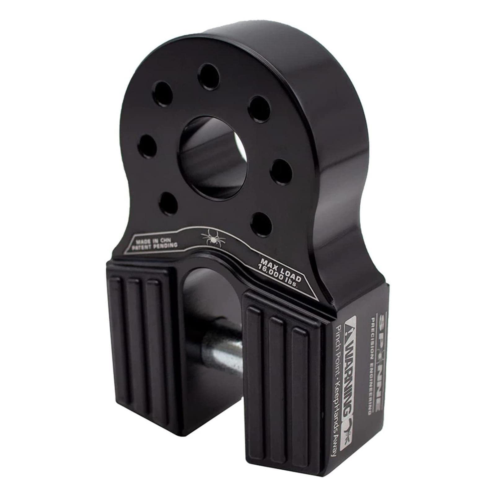 Winch Shackle Mount Connector, Winch Shackle Bracket, Winch Hook Rope Trailer Connector for Vehicles, Towing Winch Hook, Aluminum Alloy Flat Link Shackle for Outdoor Rescue