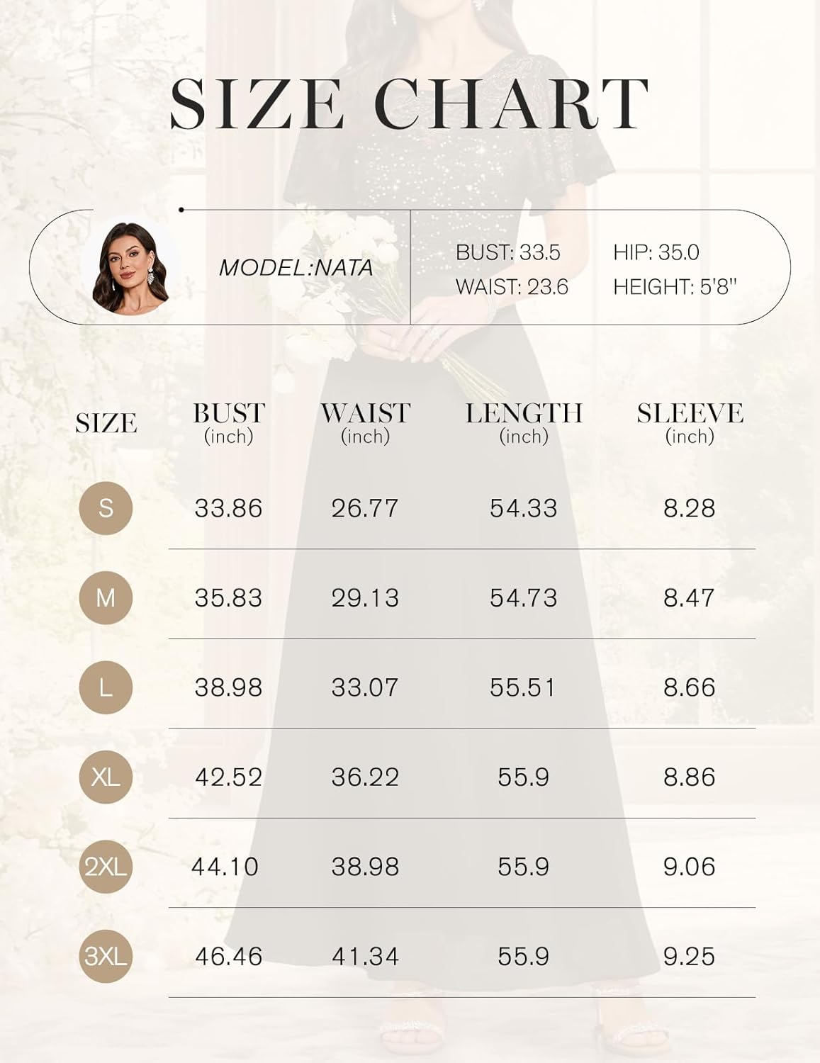 DRESSTELLS Wedding Guest Dress for Women, Long Mother of Bride Formal Sequin Cocktail Evening Party Lace Prom Dresses - Image 6