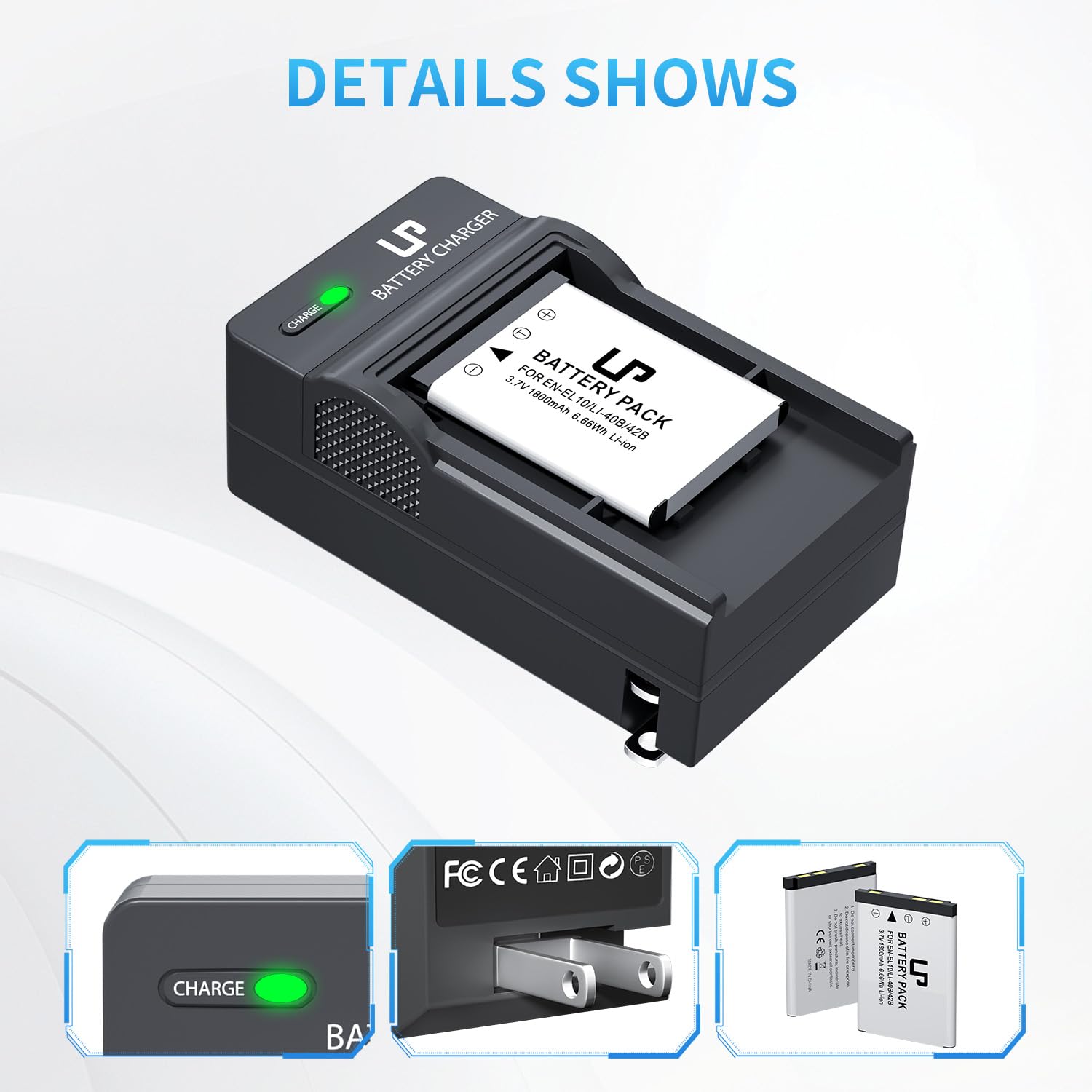 Amazon.com: LP EN-EL10 Battery Charger Pack for Nikon Coolpix S200